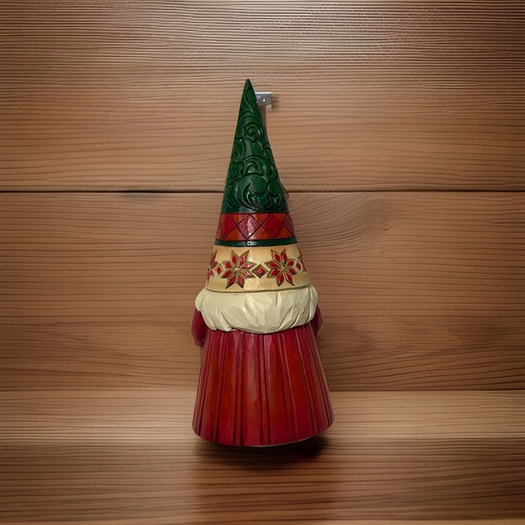 Jim Shore 2021 Christmas Gnome holding Wreath Figurine 6009182 Enesco 7" - Picture 4 of 12